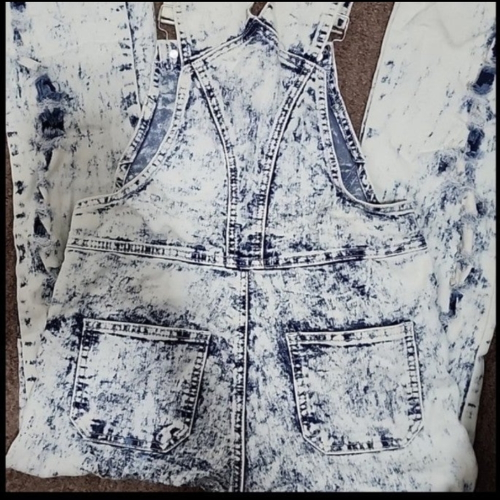 Distressed Overalls - Picture 2 of 7